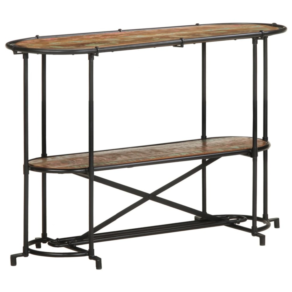 vidaXL Masă consolă, 110x42x76 cm, lemn masiv reciclat