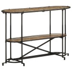 vidaXL Masă consolă, 110x42x76 cm, lemn masiv reciclat