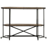 vidaXL Masă consolă, 110x42x76 cm, lemn masiv reciclat