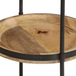 vidaXL Masă laterală, Ø55x83 cm, lemn masiv de mango vidaXL Masă laterală, Ø55x83 cm, lemn masiv de mango