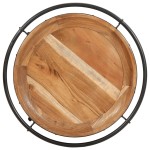 vidaXL Masă laterală, Ø55x83 cm, lemn masiv de acacia vidaXL Masă laterală, Ø55x83 cm, lemn masiv de acacia