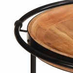 vidaXL Masă laterală, Ø55x60 cm, lemn masiv de acacia vidaXL Masă laterală, Ø55x60 cm, lemn masiv de acacia