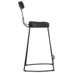 vidaXL Scaune de bar 2 buc Negru 49x43x88 cm lemn masiv de mango