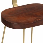 vidaXL Scaune de bar 2 buc 49x43x79 cm lemn masiv de mango