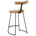 vidaXL Scaune de bar 2 buc 49x43x88 cm lemn masiv de mango vidaXL Scaune de bar 2 buc 49x43x88 cm lemn masiv de mango