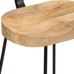 vidaXL Scaune de bar 2 buc 49x43x88 cm lemn masiv de mango vidaXL Scaune de bar 2 buc 49x43x88 cm lemn masiv de mango