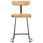 vidaXL Scaune de bar 2 buc 49x43x79 cm lemn masiv de mango vidaXL Scaune de bar 2 buc 49x43x79 cm lemn masiv de mango