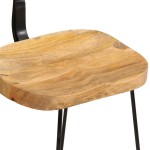 vidaXL Scaune de bar 2 buc 49x43x79 cm lemn masiv de mango vidaXL Scaune de bar 2 buc 49x43x79 cm lemn masiv de mango