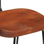 vidaXL Scaune de bar 2 buc 49x43x88 cm lemn masiv de mango vidaXL Scaune de bar 2 buc 49x43x88 cm lemn masiv de mango