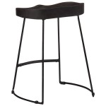 vidaXL Scaune de bar 2 buc Negru 46x38x52 cm lemn masiv de mango vidaXL Scaune de bar 2 buc Negru 46x38x52 cm lemn masiv de mango