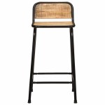 vidaXL Scaune de bar 4 buc 46x35,5x80 cm Lemn masiv Mango brut vidaXL Scaune de bar 4 buc 46x35,5x80 cm Lemn masiv Mango brut