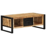 vidaXL Măsuță de cafea, 90x50x36 cm, lemn masiv de mango brut vidaXL Măsuță de cafea, 90x50x36 cm, lemn masiv de mango brut