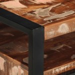 vidaXL Masuta de cafea multicolora 90x50x36 cm lemn masiv recuperat