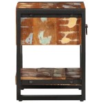 vidaXL Noptiera multicolor 35x34x45 cm lemn masiv recuperat