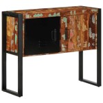 vidaXL Consolă multicolor 90x35x75 cm lemn masiv recuperat vidaXL Consolă multicolor 90x35x75 cm lemn masiv recuperat