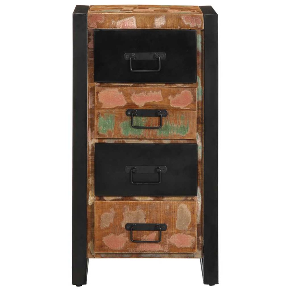 vidaXL Dulap cu sertar multicolor 40x40x75 cm lemn masiv recuperat