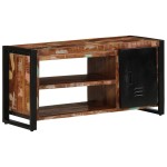 vidaXL bancă pentru pantofi Multicolor 100x40x50 cm Lemn masiv recuperat