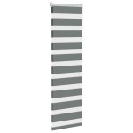 vidaXL Jaluzea cu zebră gri închis lățime țesătură 35,9 cm poliester