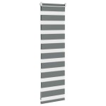 vidaXL Jaluzea cu zebră gri închis lățime țesătură 35,9 cm poliester