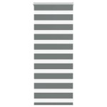 vidaXL Jaluzea tip zebra gri închis lățime țesătură 50,9 cm poliester