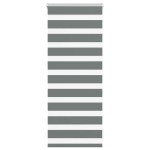 vidaXL Jaluzea tip zebra gri închis lățime țesătură 60,9 cm poliester