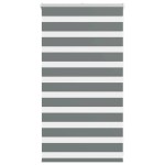 vidaXL Jaluzea tip zebra gri închis lățime țesătură 65,9 cm poliester