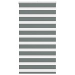 vidaXL Jaluzea tip zebra gri închis lățime țesătură 70,9 cm poliester