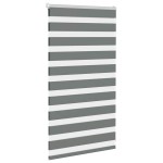 vidaXL Jaluzea tip zebra gri închis lățime țesătură 80,9 cm poliester
