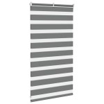 vidaXL Jaluzea tip zebra gri închis lățime țesătură 80,9 cm poliester