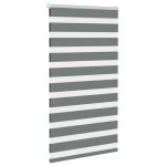 vidaXL Jaluzea tip zebra gri închis lățime țesătură 85,9 cm poliester vidaXL Jaluzea tip zebra gri închis lățime țesătură 85,9 cm poliester