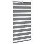 vidaXL Jaluzea tip zebra gri închis lățime țesătură 85,9 cm poliester vidaXL Jaluzea tip zebra gri închis lățime țesătură 85,9 cm poliester