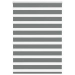 vidaXL Jaluzea tip zebra gri închis lățime țesătură 105,9 cm poliester