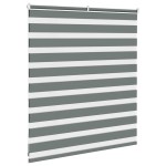 vidaXL Jaluzea tip zebra gri închis lățime țesătură 115,9 cm poliester