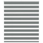 vidaXL Jaluzea tip zebra gri închis lățime țesătură 120,9 cm poliester