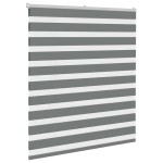 vidaXL Jaluzea tip zebra gri închis lățime țesătură 120,9 cm poliester