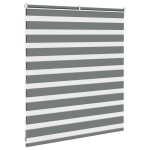 vidaXL Jaluzea tip zebra gri închis lățime țesătură 120,9 cm poliester