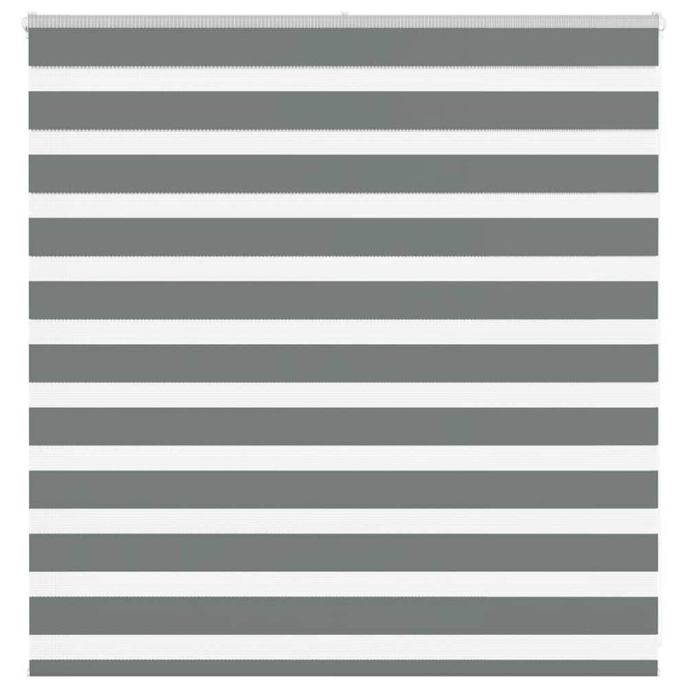 vidaXL Jaluzea tip zebra gri închis lățime țesătură 140,9 cm poliester