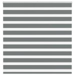 vidaXL Jaluzea tip zebra gri închis lățime țesătură 145,9 cm poliester