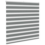 vidaXL Jaluzea tip zebra gri închis lățime țesătură 145,9 cm poliester