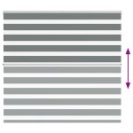 vidaXL Jaluzea tip zebra gri închis lățime țesătură 155,9 cm poliester