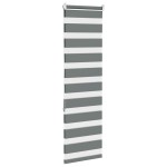 vidaXL Jaluzea tip zebra gri închis lățime țesătură 35,9 cm poliester