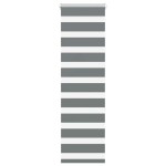 vidaXL Jaluzea tip zebra gri închis lățime țesătură 40,9 cm poliester