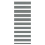 vidaXL Jaluzea tip zebra gri închis lățime țesătură 50,9 cm poliester