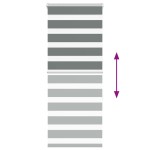 vidaXL Jaluzea tip zebra gri închis lățime țesătură 50,9 cm poliester