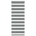 vidaXL Jaluzea tip zebra gri închis lățime țesătură 55,9 cm poliester