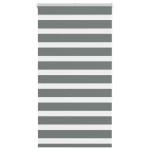 vidaXL Jaluzea tip zebra gri închis lățime țesătură 65,9 cm poliester