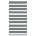 vidaXL Jaluzea tip zebra gri închis lățime țesătură 70,9 cm poliester