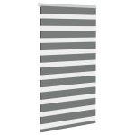 vidaXL Jaluzea tip zebra gri închis lățime țesătură 70,9 cm poliester