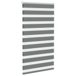 vidaXL Jaluzea tip zebra gri închis lățime țesătură 75,9 cm poliester