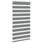 vidaXL Jaluzea tip zebra gri închis lățime țesătură 75,9 cm poliester